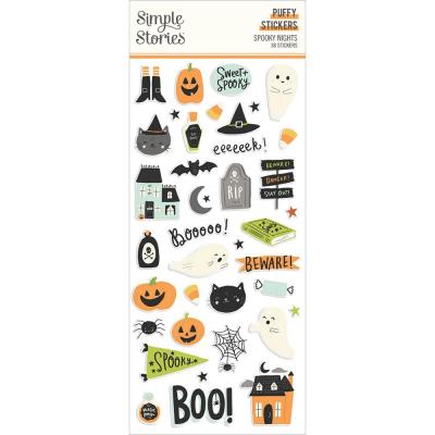 Simple Stories Spooky Nights - Puffy Stickers